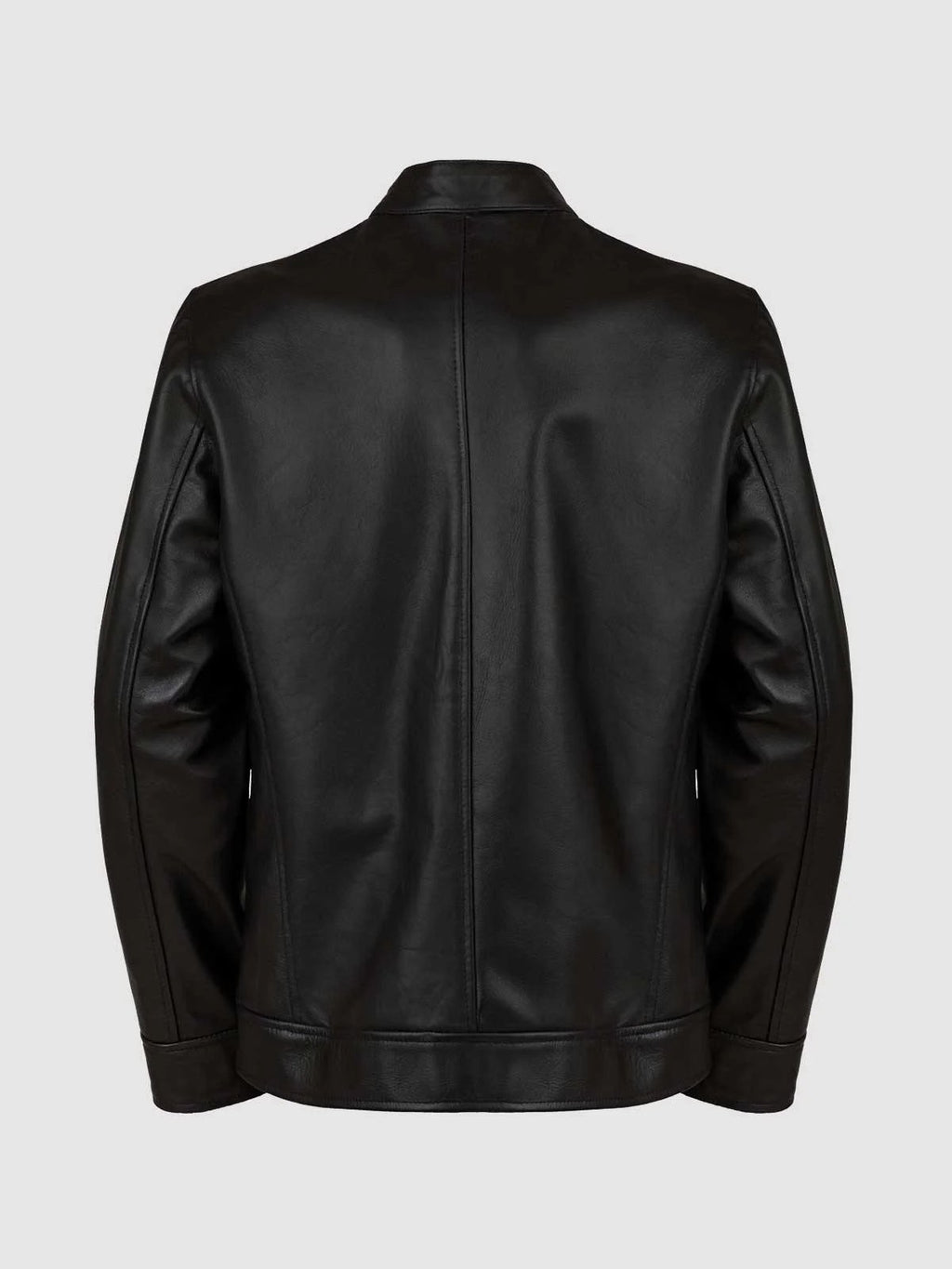 4 Pocket Black Leather Jacket