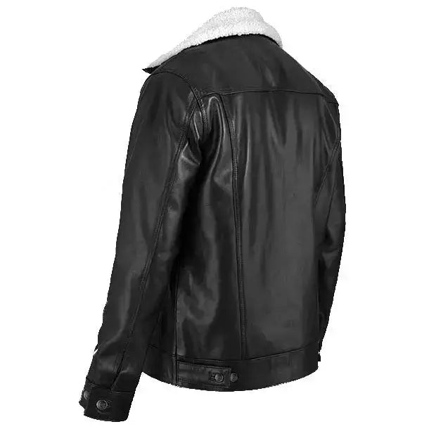 Napa Leather Sherpa Jacket
